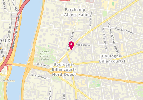 Plan de Persee-Bergame-Amalthee, 127 Avenue Jean Baptiste Clément, 92100 Boulogne-Billancourt