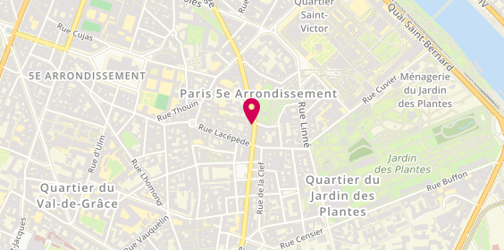 Plan de Librairie Hatchuel, 58 Rue Monge, 75005 Paris