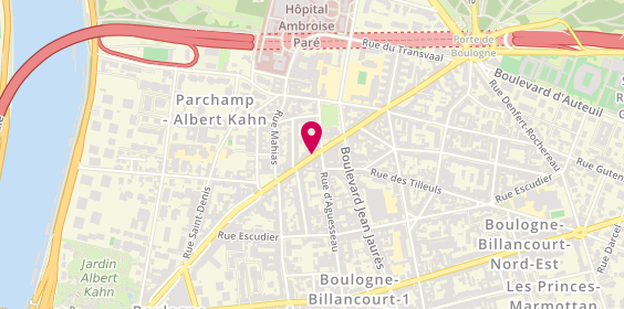 Plan de Librairie Périples, 54 avenue Jean Baptiste Clément, 92100 Boulogne-Billancourt