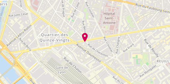 Plan de Librairie le Cabanon, 122 Rue de Charenton, 75012 Paris