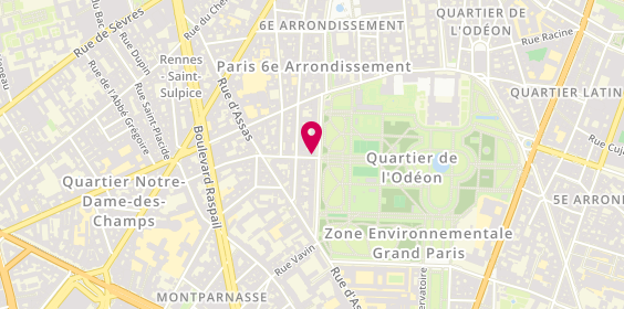 Plan de Librairie Giraud-Badin, 22 Rue Guynemer, 75006 Paris