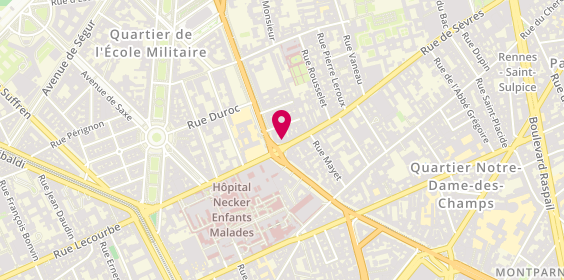 Plan de Librairie Fontaine, 88 Rue de Sèvres, 75007 Paris