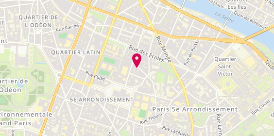 Plan de Librairie du Monde Arabe, 15-17 Rue de l'École Polytechnique, 75005 Paris