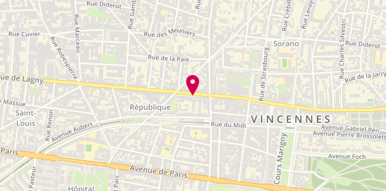 Plan de Book Addict, 123 Rue de Fontenay, 94300 Vincennes