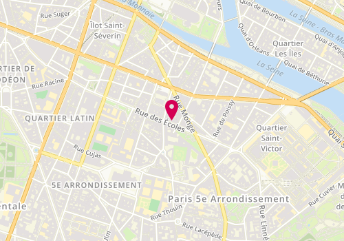 Plan de Librairies l'Harmattan, 16 Ecoles, 75005 Paris