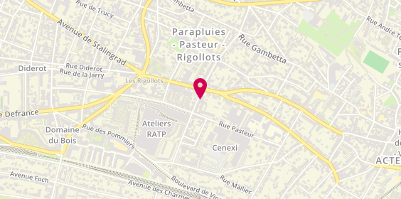 Plan de Librairie la Flibuste, 3 Rue Jean Jacques Rousseau, 94120 Fontenay-sous-Bois