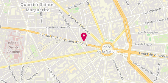 Plan de Nation Diffusion, 307 Rue du Faubourg Saint-Antoine, 75011 Paris