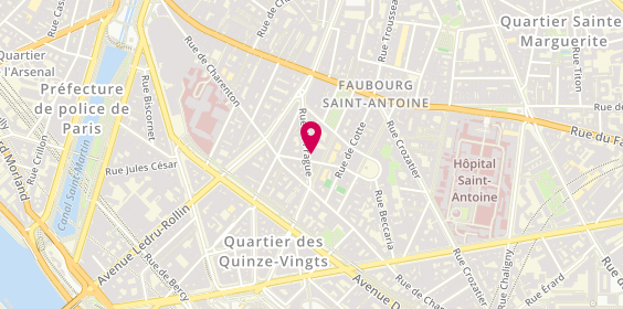 Plan de La Terrasse de Gutenberg, 9 Rue Emilio Castelar, 75012 Paris