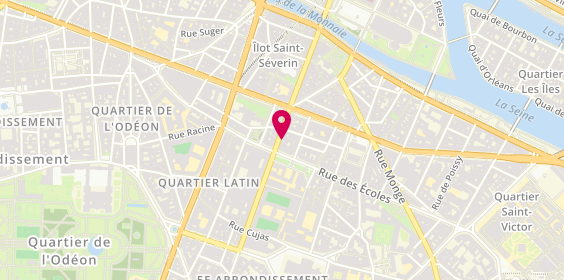 Plan de Librairie Philisophique Vrin, 71 Rue Saint Jacques, 75005 Paris