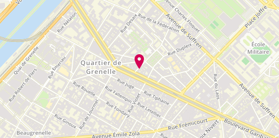 Plan de Pages Volantes, 7 Rue Auguste Bartholdi, 75015 Paris
