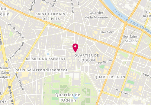 Plan de Librairie Lecointre-Drouet, 9 Rue de Tournon, 75006 Paris