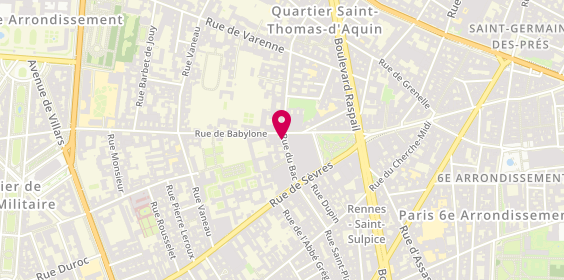 Plan de Bookbinders Design, 130 Rue du Bac, 75007 Paris