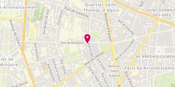 Plan de Francepapp, 130 Rue du Bac, 75007 Paris
