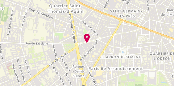 Plan de Librairie Chantelivre, 13 Rue de Sèvres, 75006 Paris