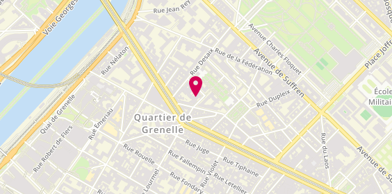 Plan de Dupleix Presse, 18 Rue George Bernard Shaw, 75015 Paris