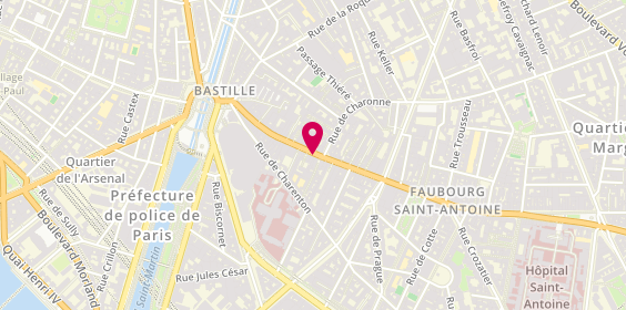 Plan de L'Arbre à Lettre, 62 Rue du Faubourg Saint-Antoine, 75012 Paris