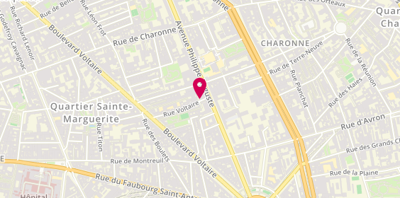Plan de Librairie Quilombo, 23 Rue Voltaire, 75011 Paris