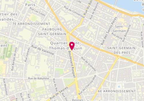 Plan de Librairie Gallimard, 15 Boulevard Raspail, 75007 Paris