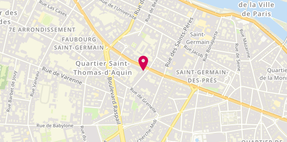 Plan de Librairie - Sciences Po, 187 Boulevard Saint-Germain, 75007 Paris