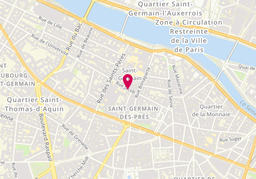 Plan de Triff Galerie des Arts Textiles, 35 Rue Jacob, 75006 Paris