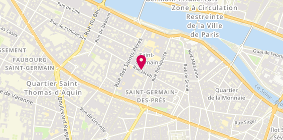 Plan de Librairie Alain Brieux, 48 Rue Jacob, 75006 Paris