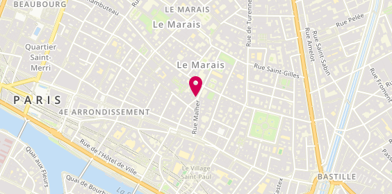 Plan de La Mouette Rieuse, 17 Bis Rue Pavée, 75004 Paris