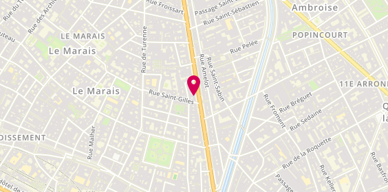 Plan de Librairie du Globe, 67 Boulevard Beaumarchais, 75003 Paris