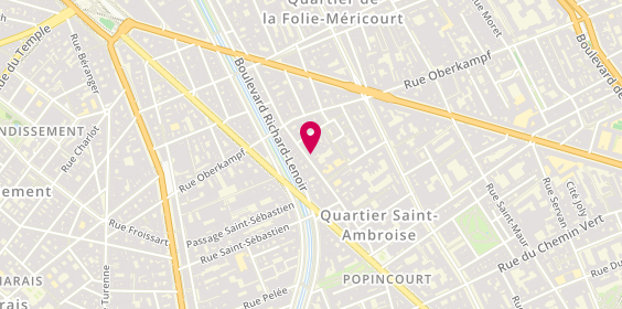 Plan de La Tête Ailleurs, 42 Rue de la Folie Méricourt, 75011 Paris