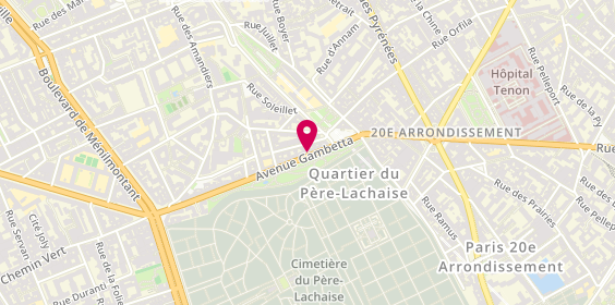 Plan de Almora - Editions et Librairie, 43 avenue Gambetta, 75020 Paris