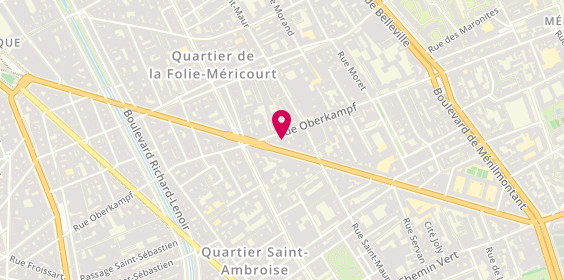 Plan de L'Imagigraphe, 84 Rue Oberkampf, 75011 Paris