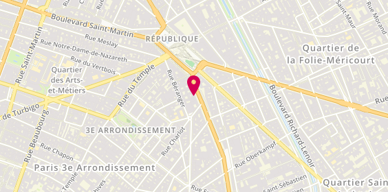Plan de Librairie l'Acacia, 33 Boulevard du Temple, 75003 Paris