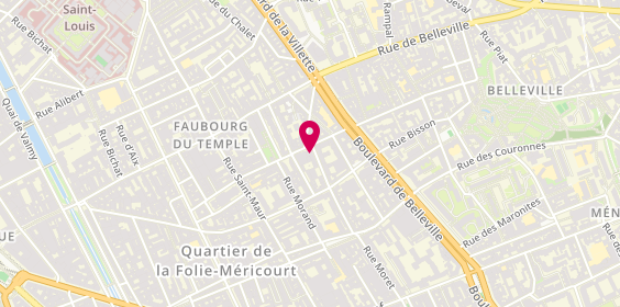 Plan de Le Lieu Bleu, 25 Rue de Vaucouleurs, 75011 Paris