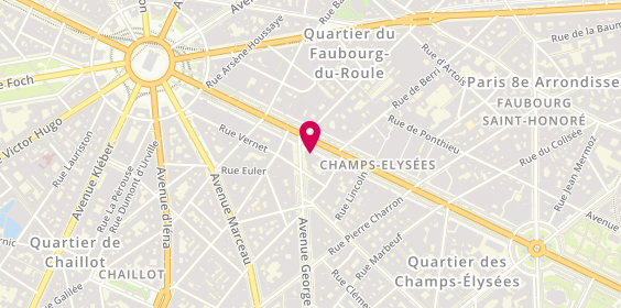 Plan de MERLE Nicole, Kiosque A Journaux
99 Avenue des Champs Elysees, 75008 Paris