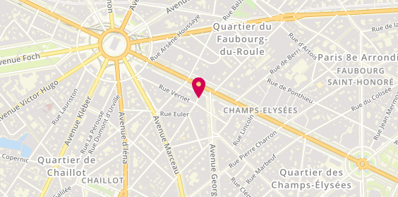 Plan de Espace Culturel Louis Vuitton, 60 Rue de Bassano, 75008 Paris