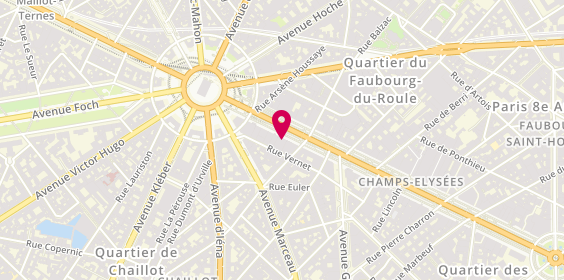 Plan de Art Way, 121 avenue des Champs-Élysées, 75008 Paris