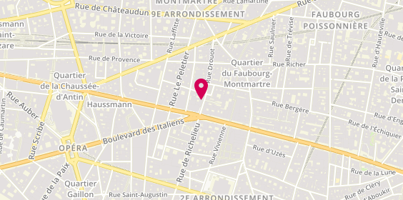Plan de Rodolphe Chamonal Librairies (Livres Anc, 5 Rue Drouot, 75009 Paris
