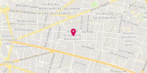 Plan de La Presse du Faubourg, 24 Rue du Faubourg Montmartre, 75009 Paris