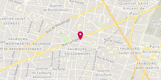 Plan de Librairie Papeterie Presse des Clubs, 91 Rue du Faubourg Poissonnière, 75009 Paris