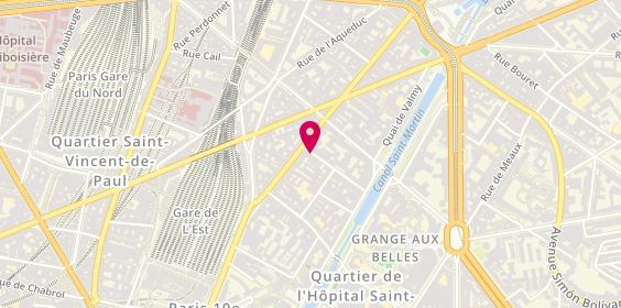 Plan de Librairie Litote en Tête, 17 Rue Alexandre Parodi, 75010 Paris