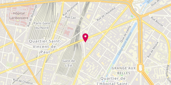 Plan de L'Invit à Lire, 12 rue du Château Landon, 75010 Paris