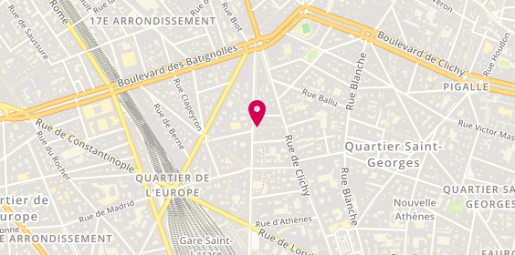 Plan de Le Passé Composé, 74 Rue d'Amsterdam, 75009 Paris