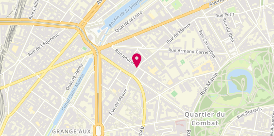 Plan de Les Buveurs d'Encre - Paris, 59 Rue de Meaux, 75019 Paris