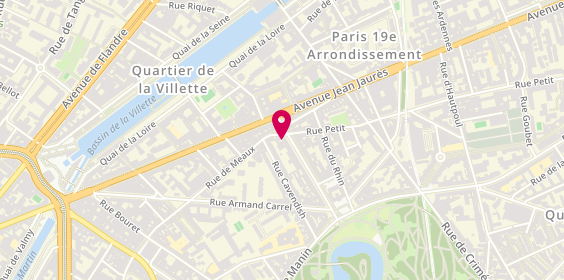 Plan de Librairie Papeterie Laumiere, 39 avenue de Laumière, 75019 Paris