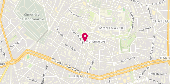 Plan de Librairie Anima, 3 Rue Ravignan, 75018 Paris