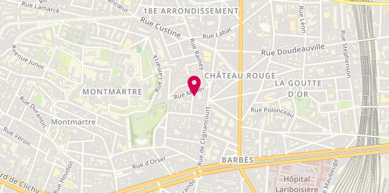 Plan de Editions Artena, 12 Rue Feutrier, 75018 Paris