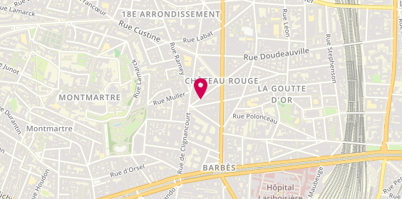 Plan de Comptoirs Spirituels, 8 Rue Poulet, 75018 Paris