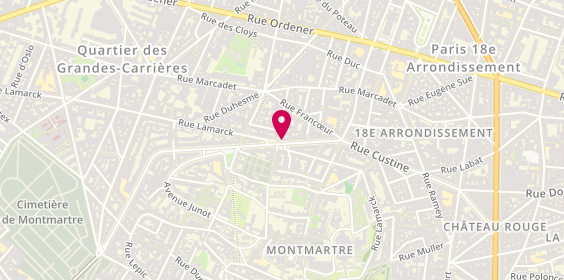 Plan de Mcgriffs, 111 Rue Caulaincourt, 75018 Paris