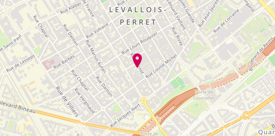 Plan de MAGOLEZEMBO Charlotte, 25 Rue Carnot, 92300 Levallois-Perret