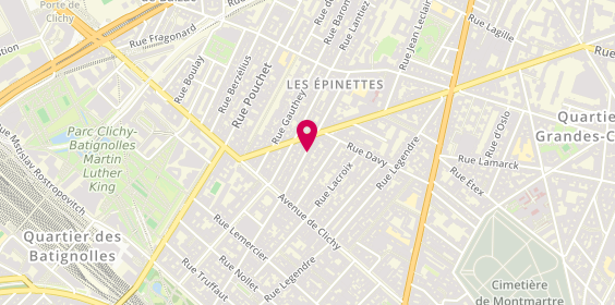 Plan de La Medi-Theque, 88 Rue des Moines, 75017 Paris
