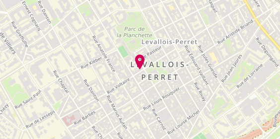 Plan de Librairie Les Beaux Titres, 61 Rue Voltaire, 92300 Levallois-Perret